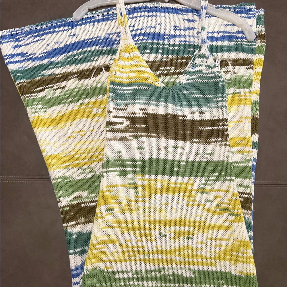 Zara Multicolor long knit dress.